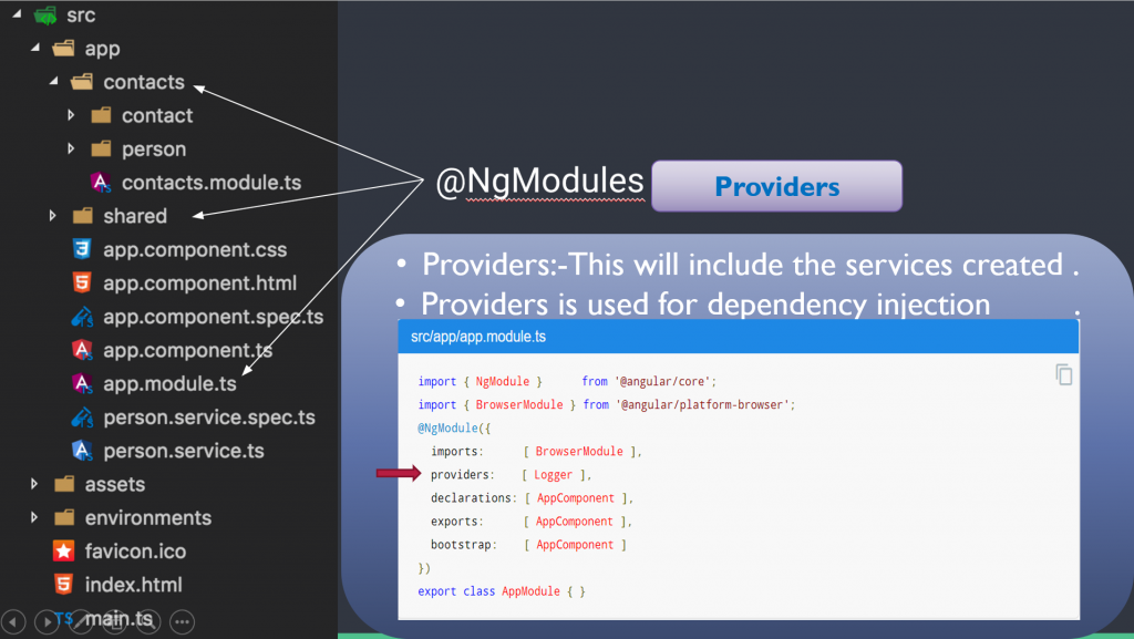 ng module provider structure